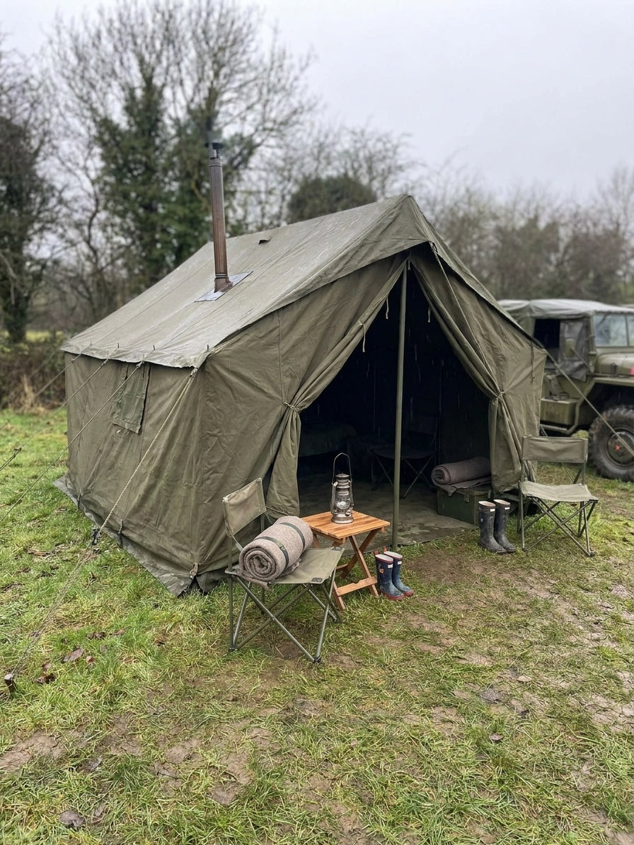 Military tents for family camping holidays