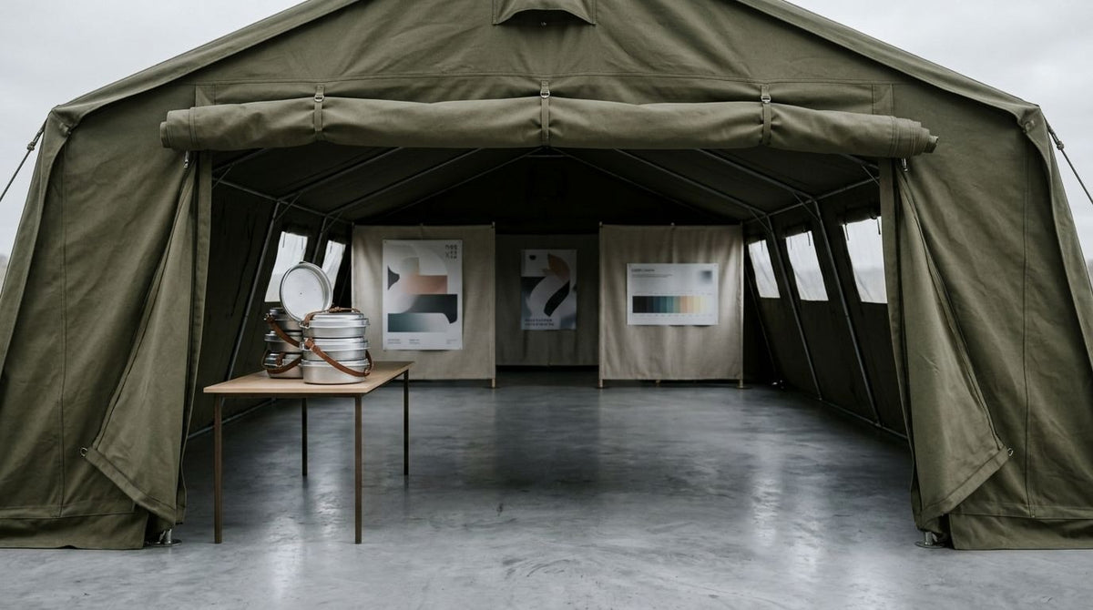 Ex military tents for festival campsites and pop-up venues