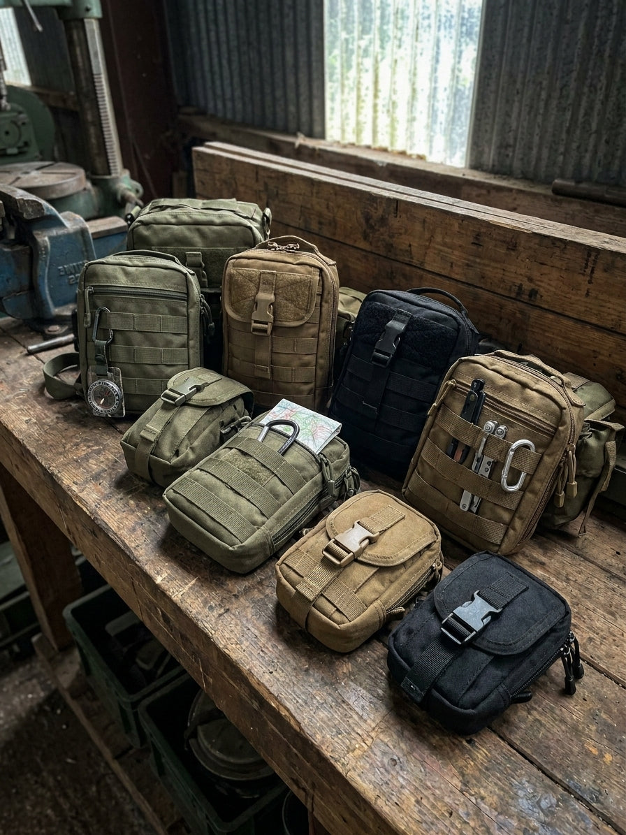 Molle pouches for hillwalking and everyday carry