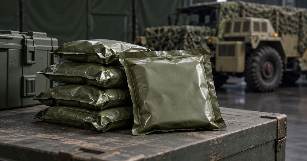 How long do British Army ration packs last in storage?