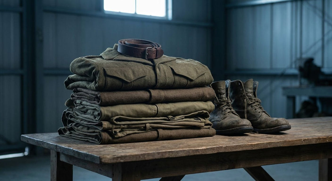 Military surplus clothing for reenactors