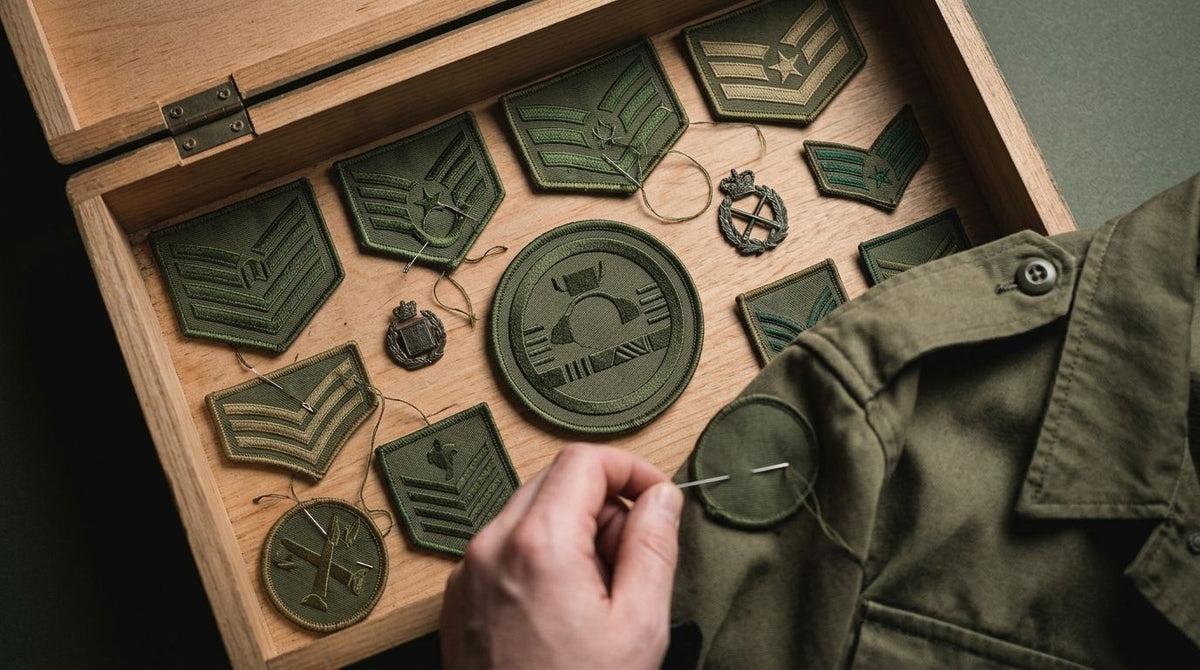 How to attach badges and patches to a uniform correctly