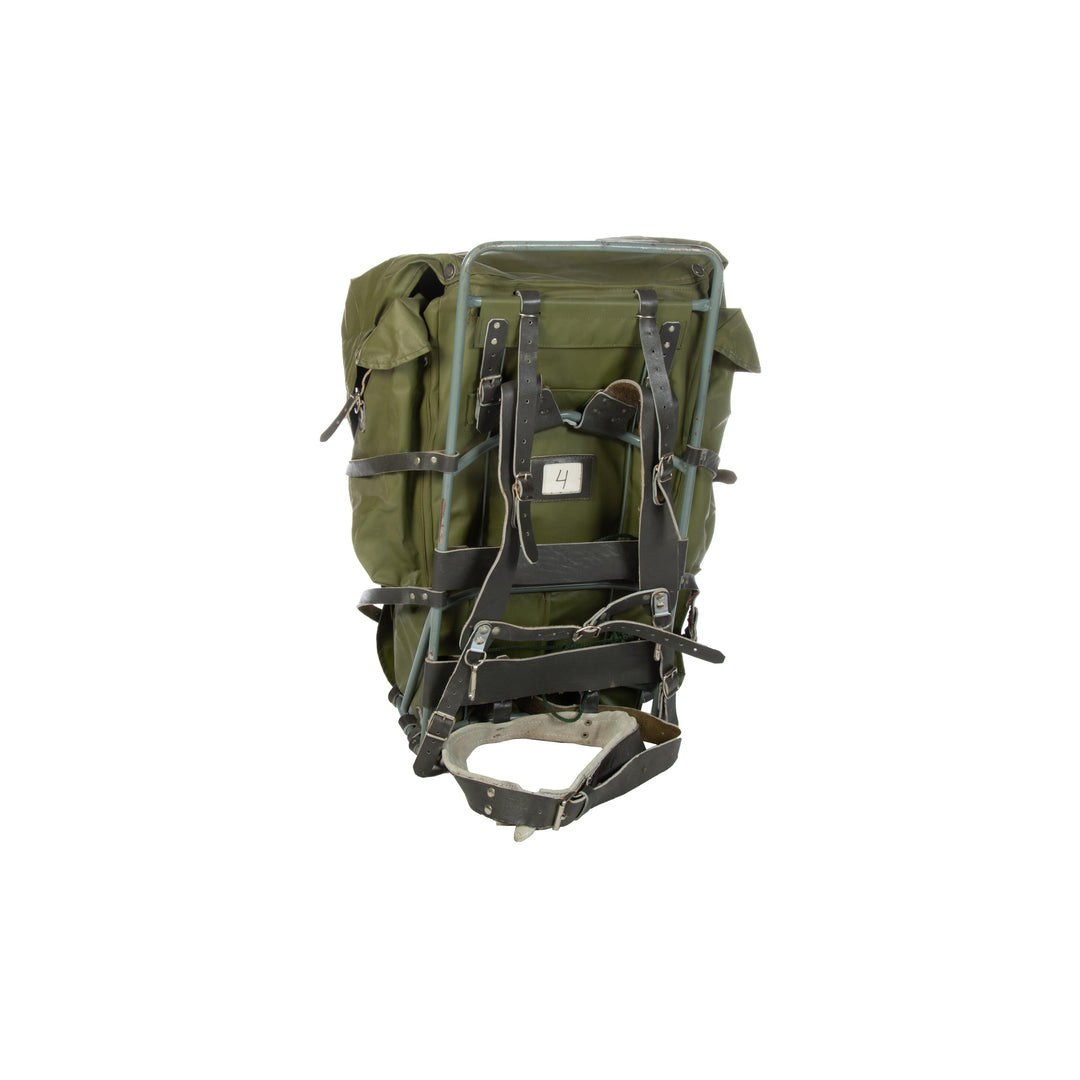 Metal Frame Ruck Finnish Army Framed Rucksack | 90L Olive Drab | External Steel Frame ...