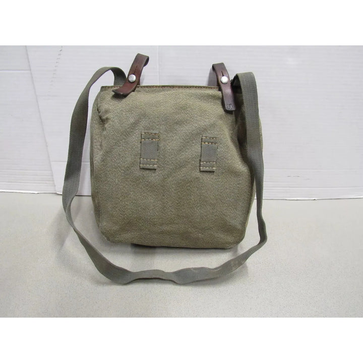 Vintage Swiss Army Salt & Pepper Bread Bag / Pannier