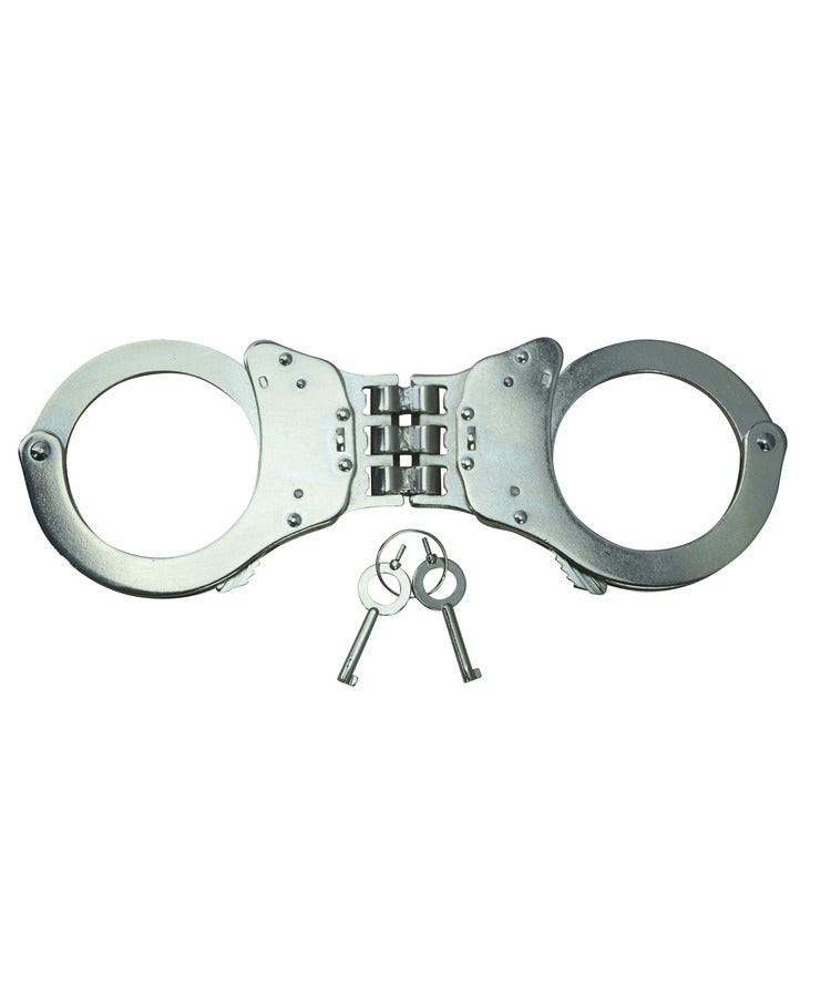 Triple Hinged Elite Speed Cuffs - Silver 0208