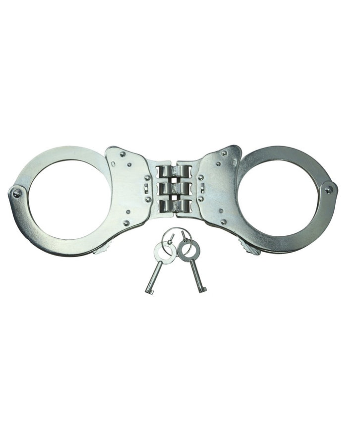 Triple Hinged Elite Speed Cuffs - Silver 0208