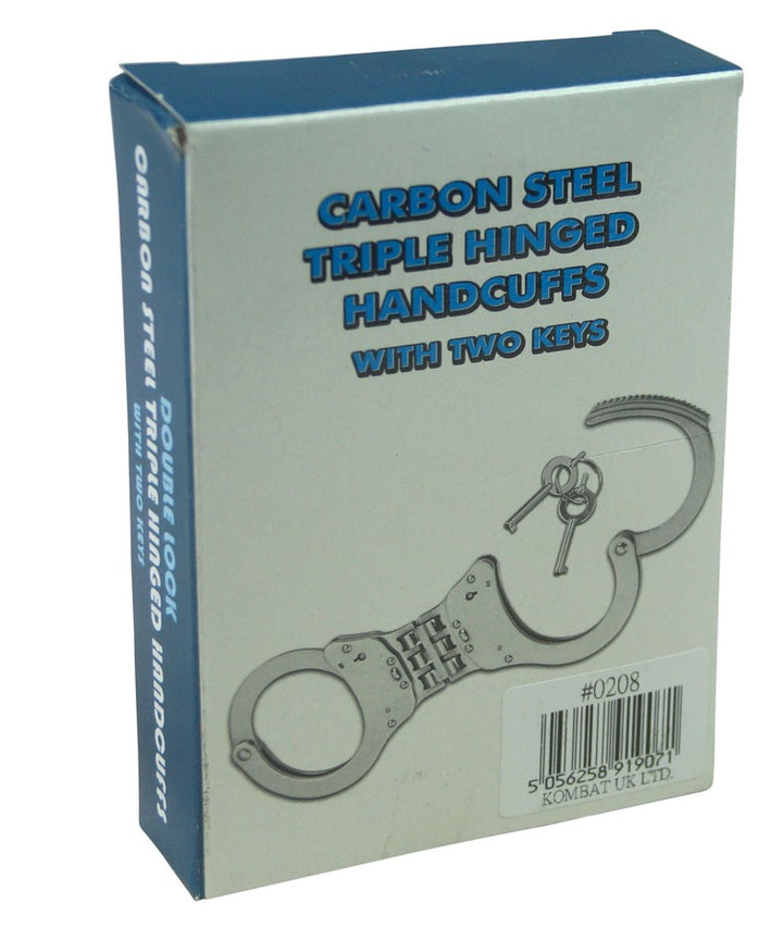 Triple Hinged Elite Speed Cuffs - Silver 0208