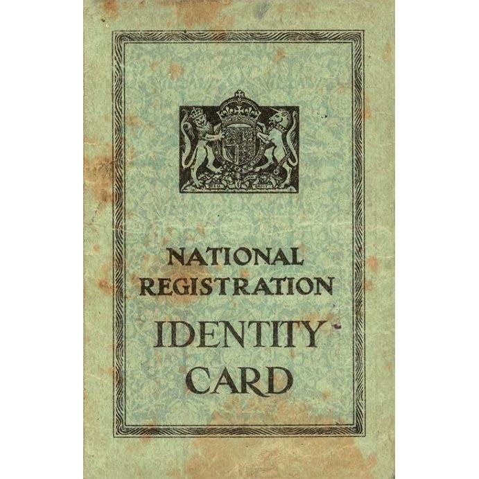 National Registration Identity Card (1939–1952) - Adult's Reproduction