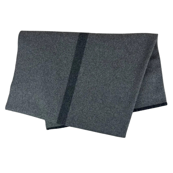 Genuine Romanian Army Grey Wool Blanket – 100% Wool Grade 1 Surplus (Vintage 1980s)