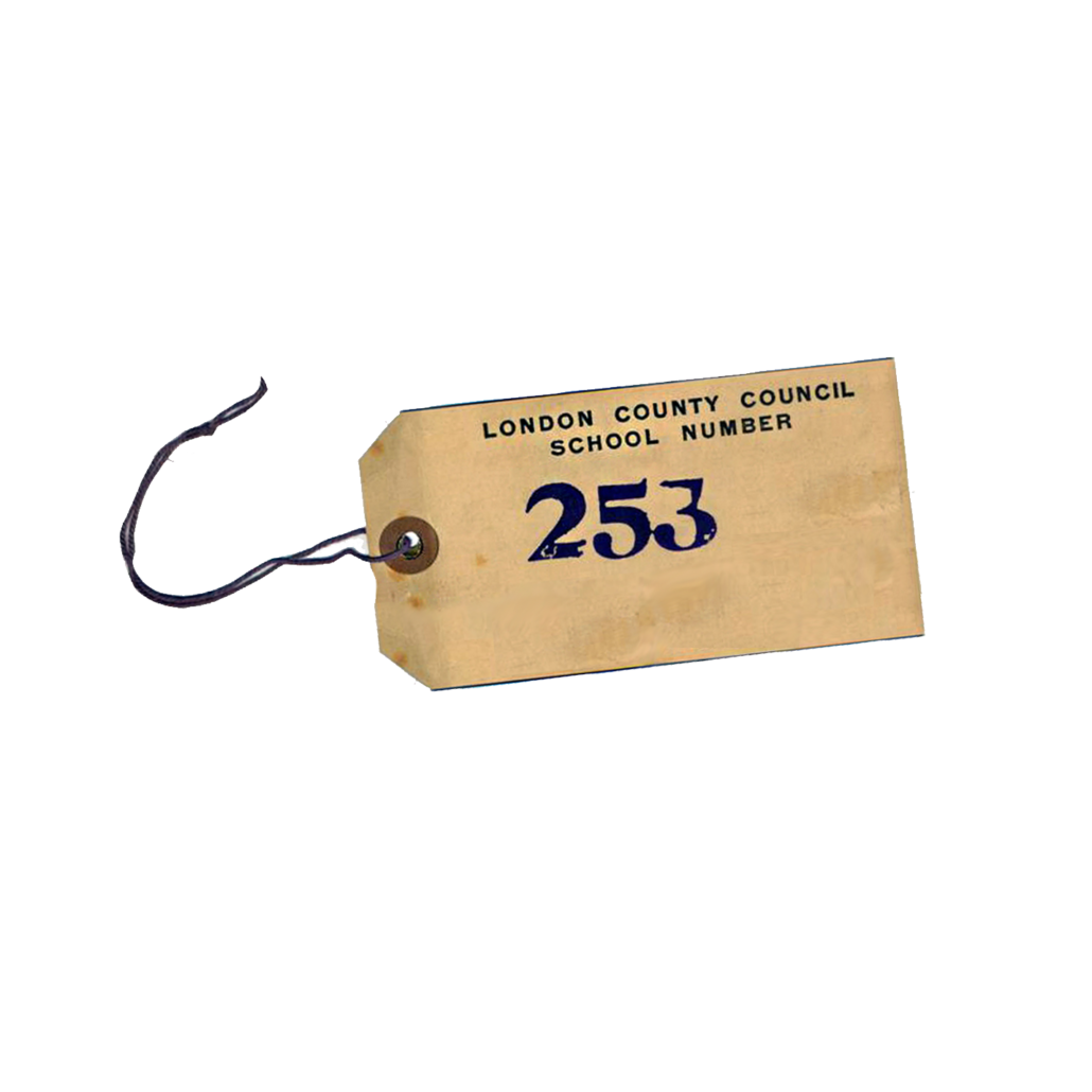 WWII Evacuation Tag - 1940s Child Identification Reproduction