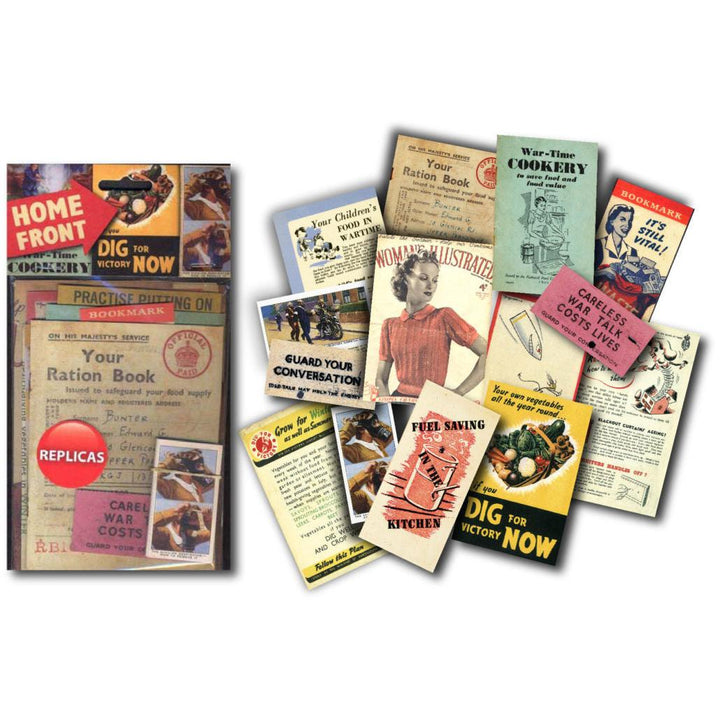 Home Front Memorabilia Pack - WWII British Civilian Life Reproductions