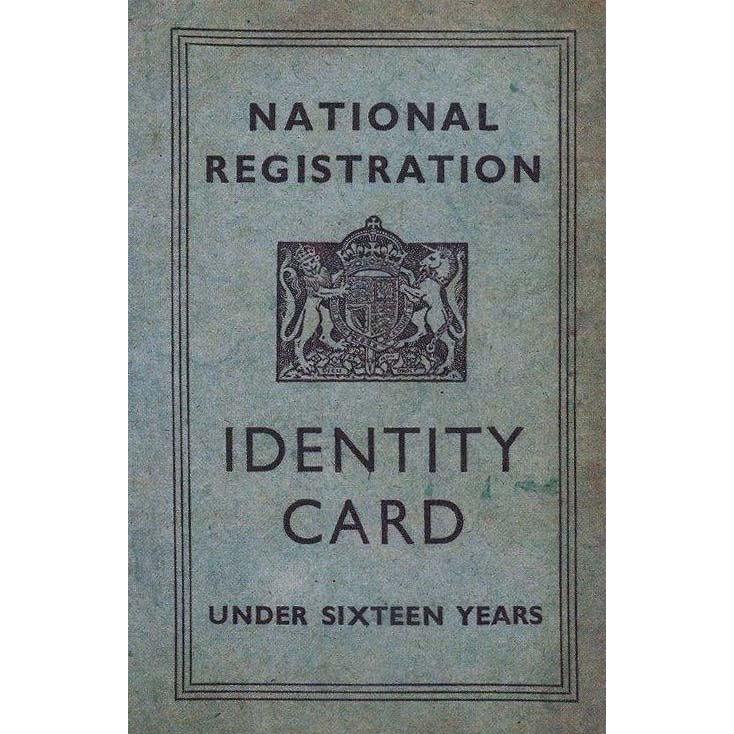 WWII Child’s Identity Card - 1940s National Registration Reproduction