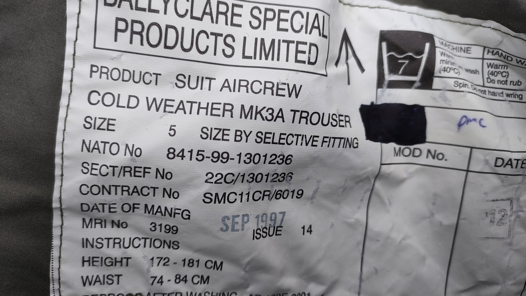 Cold Weather Mk3A Suit Air Crew