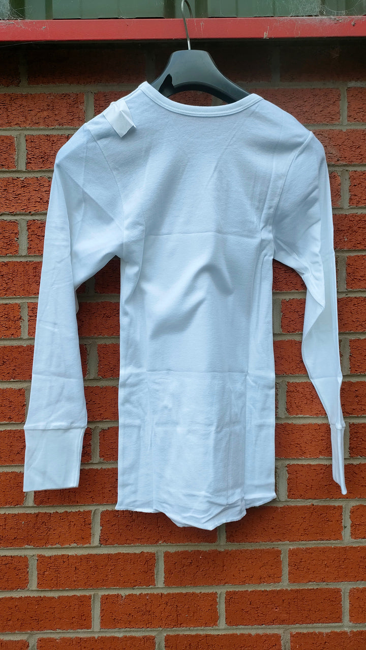 British Army Aircrew Deadstock White Long sleeve Vest / T'shirt