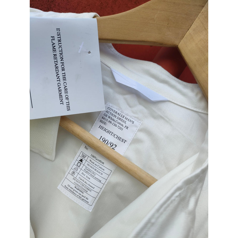 Royal Navy White Fire retardant Coverall - NEW