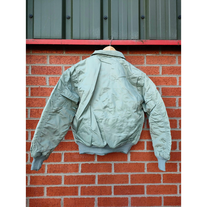MA2 USAF Flying Bomber Jacket XS and Small - Silver/Grey