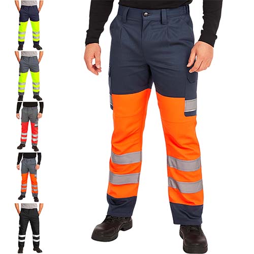 Hi Vis Cargo Work Trousers / Regular - Clearance-0