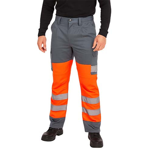 Hi Vis Cargo Work Trousers / Regular - Clearance-3