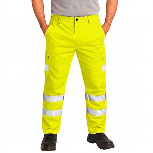 Hi Vis Cargo Work Trousers / Regular - Clearance-6