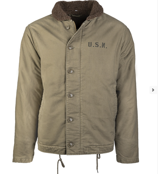 US Navy OD Navy Deck Jacket N-1 - New (Due in stock 24/11/25)