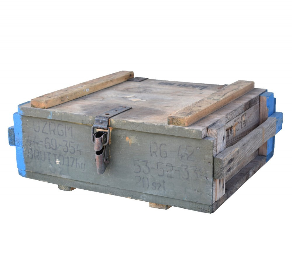 Polish Army RG42 Grenade Wooden Ammo Box