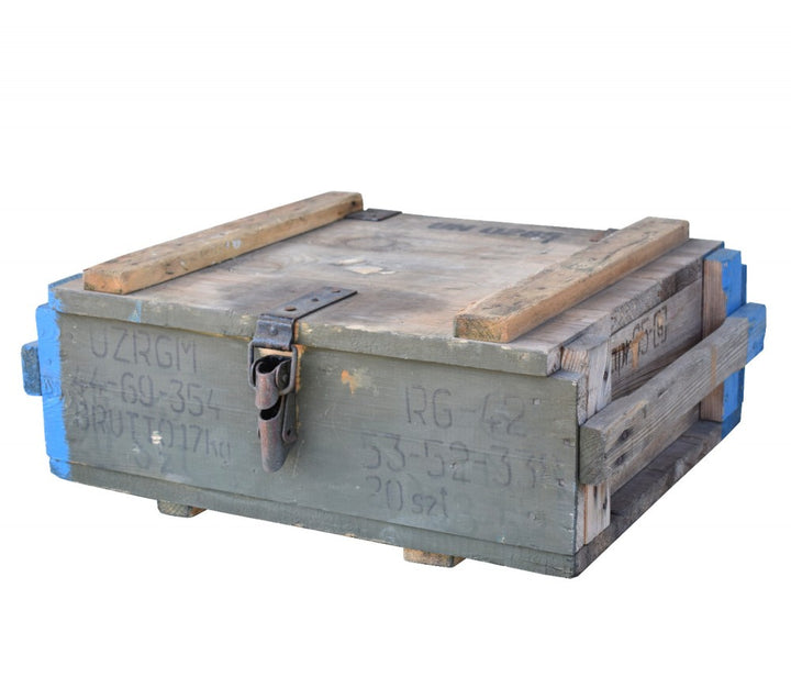 Polish Army RG42 Grenade Wooden Ammo Box