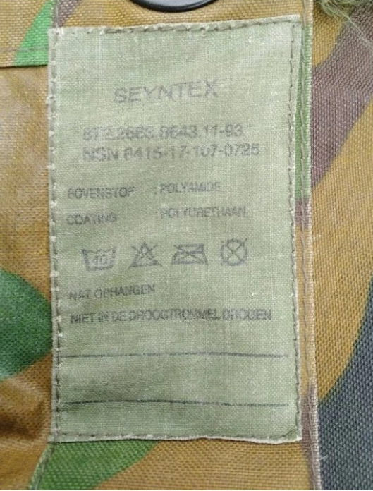 Dutch Army Issue Jungle Camo Poncho