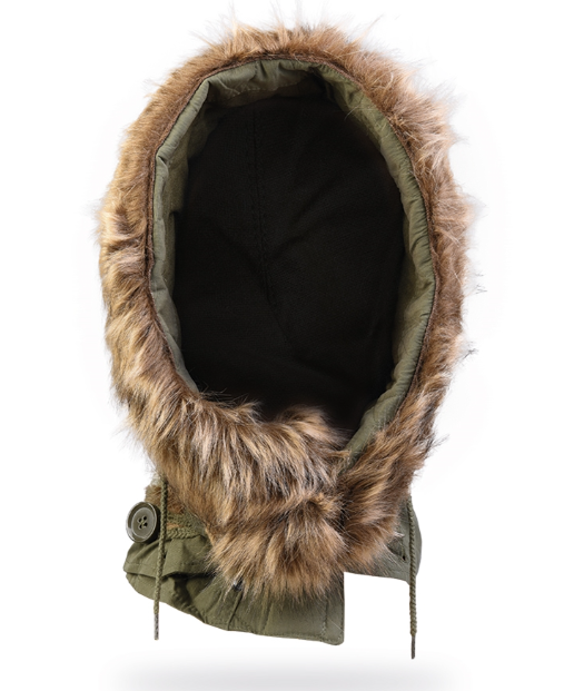 US Army OD Fur Hood for Shell Parka- New (Due in stock 24/11/25)