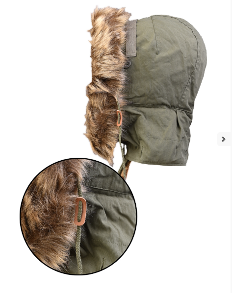 US Army OD Fur Hood for Shell Parka- New (Due in stock 24/11/25)