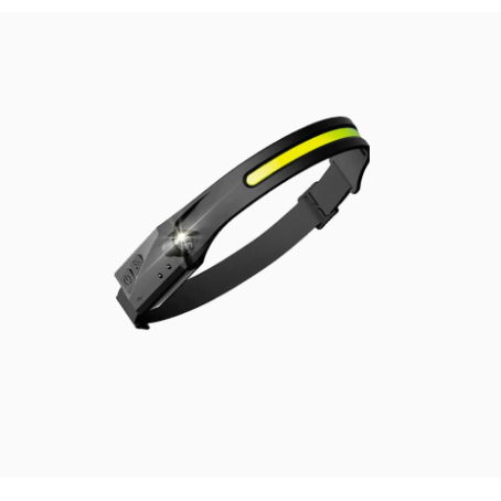 Wide-Beam LED Rechargeable Headlamp – 350 Lumens with Motion Sensor