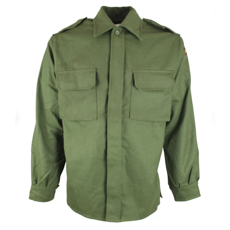 Spanish Army Flame Resistant (FR) Uniform Shirt – Olive Green (Like New)