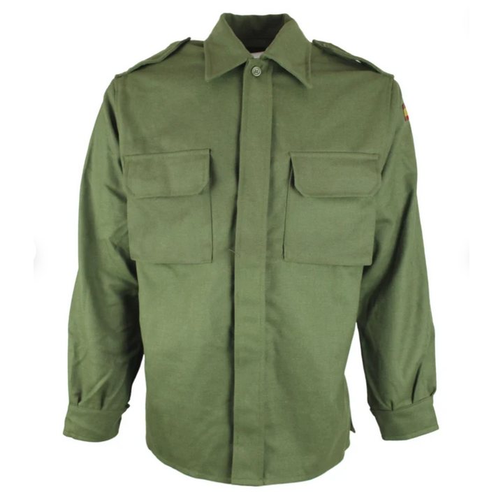 Spanish Army Flame Resistant (FR) Uniform Shirt – Olive Green (Like New)