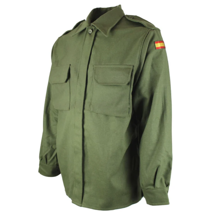 Spanish Army Flame Resistant (FR) Uniform Shirt – Olive Green (Like New)
