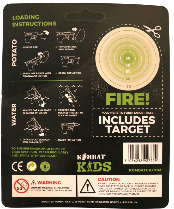 Metal Die-Cast Spud Gun