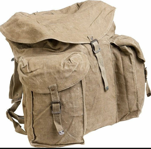 Vintage Italian Mountain Rucksack | XL Heavyweight Canvas Army Surplus