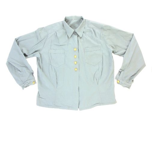 Swedish Army Female Vintage Blue GS Blouse