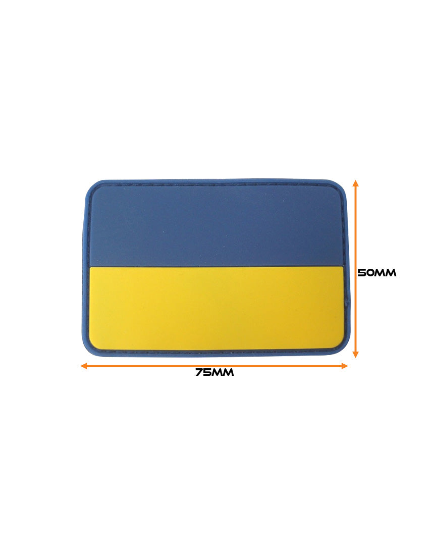 Ukraine National Flag Tactical PVC Patch – Blue/Yellow