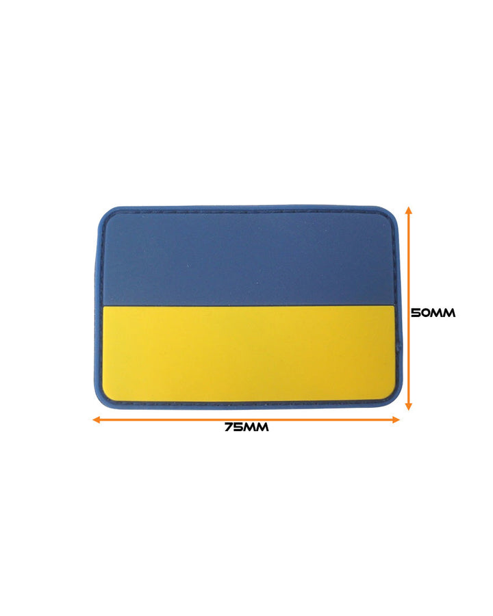 Ukraine National Flag Tactical PVC Patch – Blue/Yellow