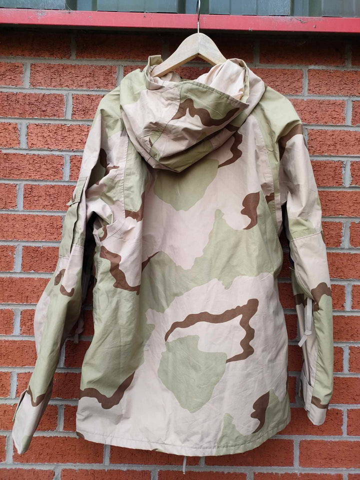 Grade A - US Army Desert Tri Colour ECWS Goretex Waterproof Parka