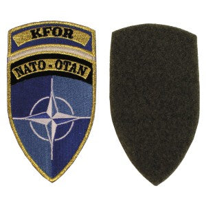 Velcro Patch, "KFOR", NATO-OTAN, like new