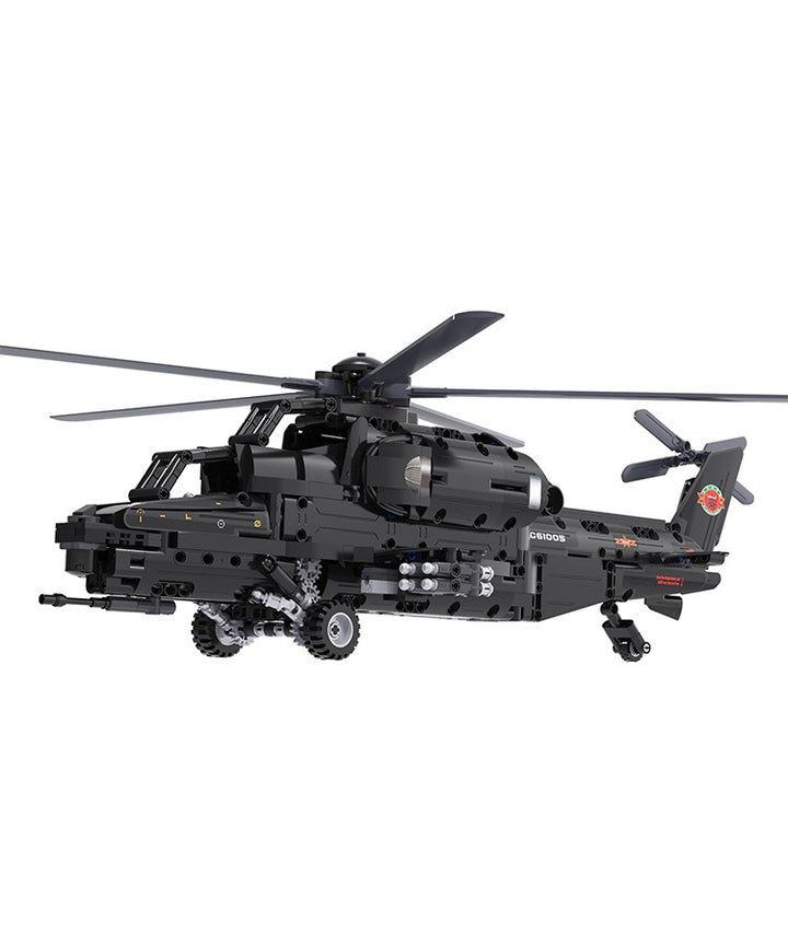 C61005W - Apache Style Attack Helicopter / Blocks