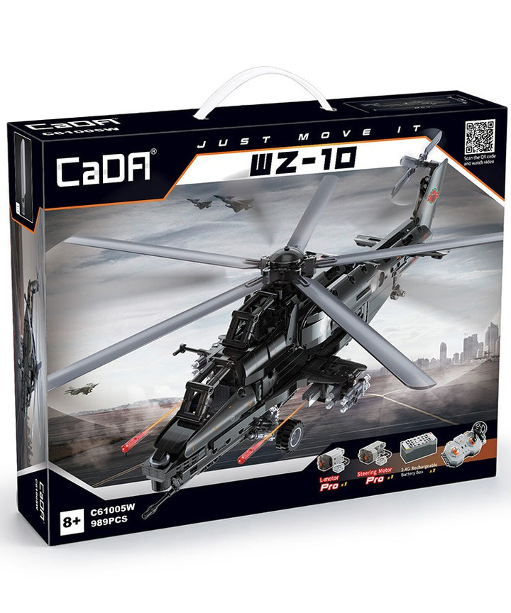 C61005W - Apache Style Attack Helicopter / Blocks