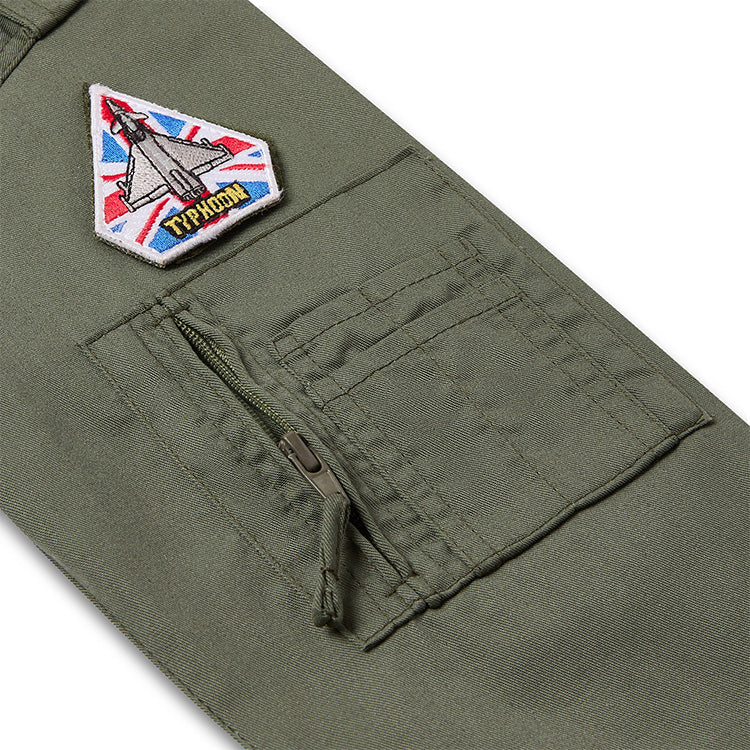 Kids Top Gun Olive Green Flight Suit