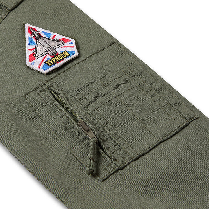 Kids Top Gun Olive Green Flight Suit