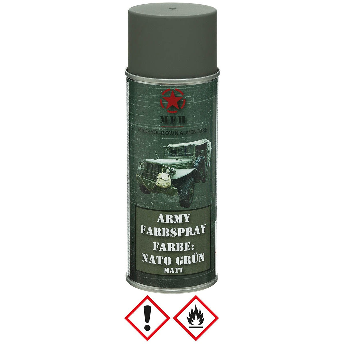 Nato Green Matt Military Spray Paint 400ml MilitaryMart