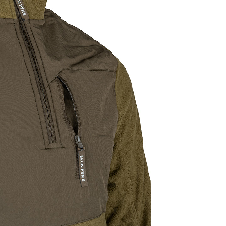 Maglione In Pile Jack Pyke Rannock Uomo - Colore Oliva Scuro, Vestibilità Comoda - Foto 2
