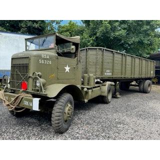1942 Autocar U7144T Tractor Unit with 1943 Stake & Platform Trailer