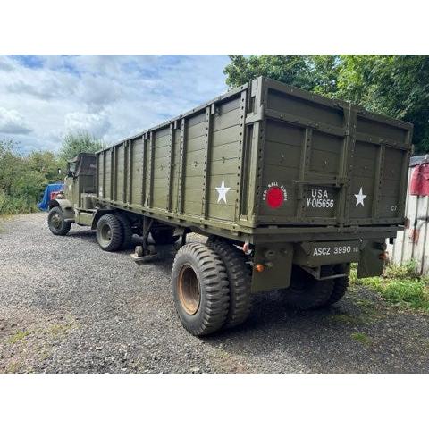 1942 Autocar U7144T Tractor Unit with 1943 Stake & Platform Trailer