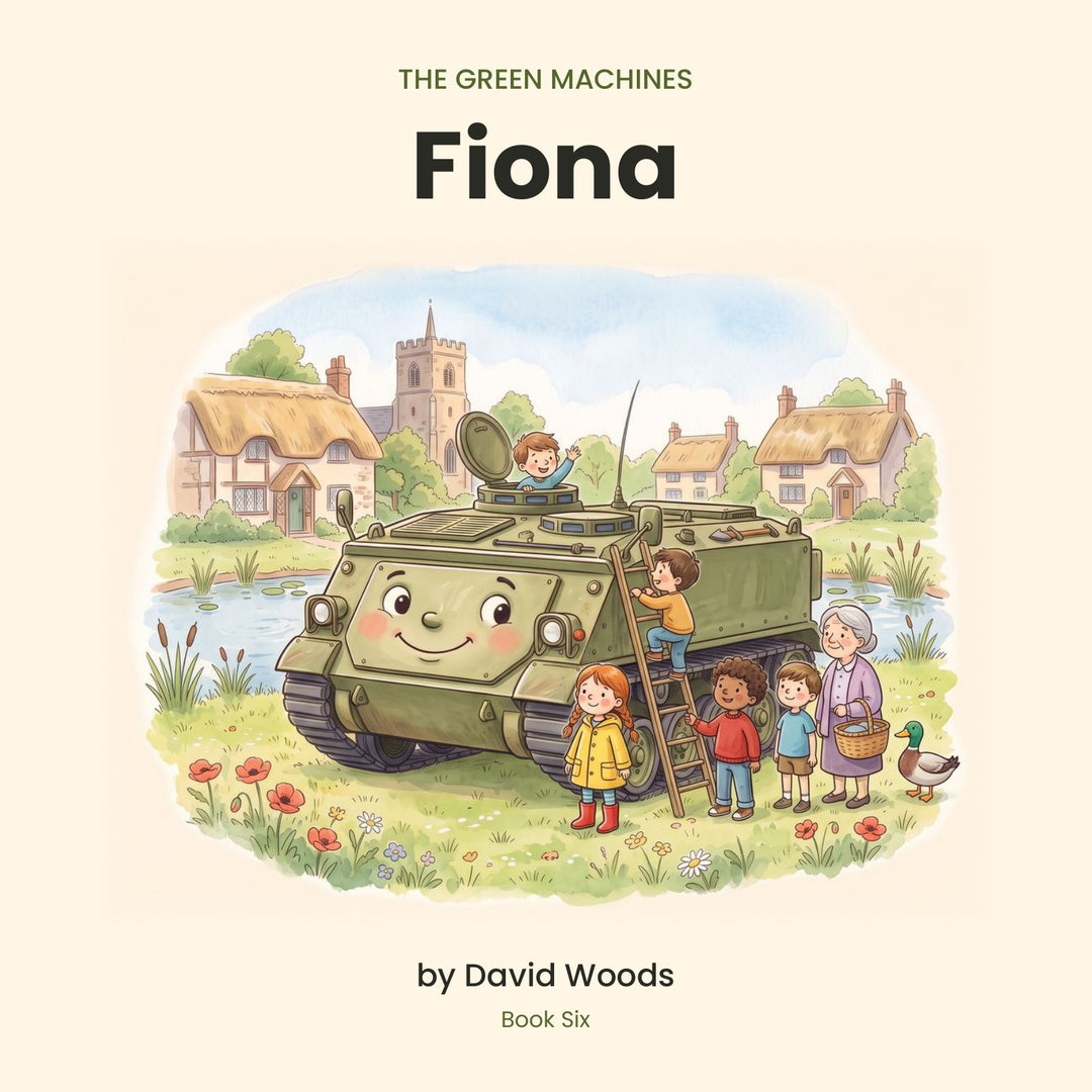 Front cover of Fiona, The Green Machines Book Six, a children's picture book by David Woods