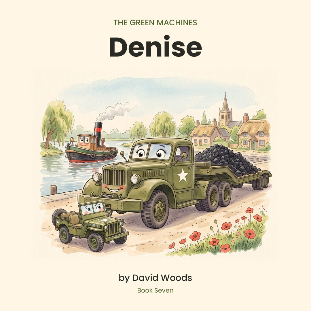 Front cover of Denise, The Green Machines Book Seven, a children's picture book by David Woods